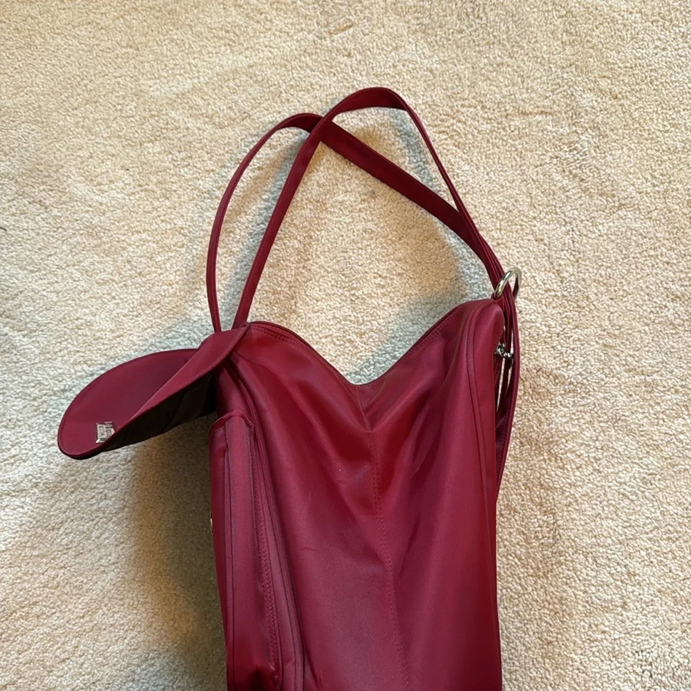 Y2K Kate Spade nylon red backpack or shoulder bag. Silver hardware.